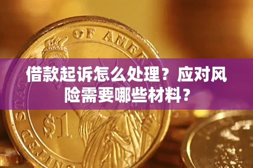 北京借款起诉怎么处理？应对风险需要哪些材料？
