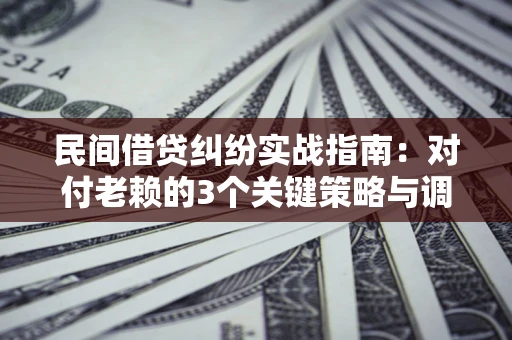 北京民间借贷纠纷实战指南：对付老赖的3个关键策略与调解盲区解析