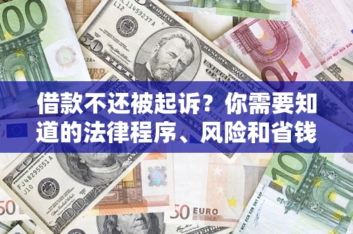 北京借款不还被起诉？你需要知道的法律程序、风险和省钱技巧