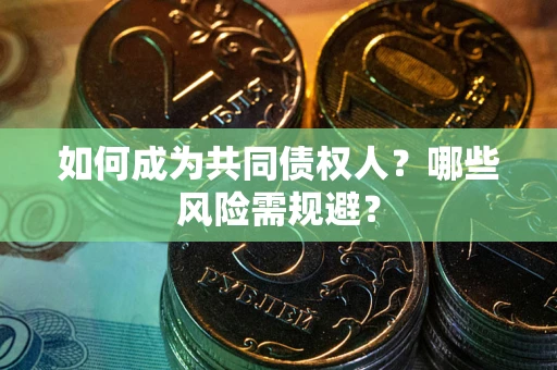 北京如何成为共同债权人？哪些风险需规避？